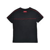 Enrico Coveri 1 Stripe T-Shirt Black/Red